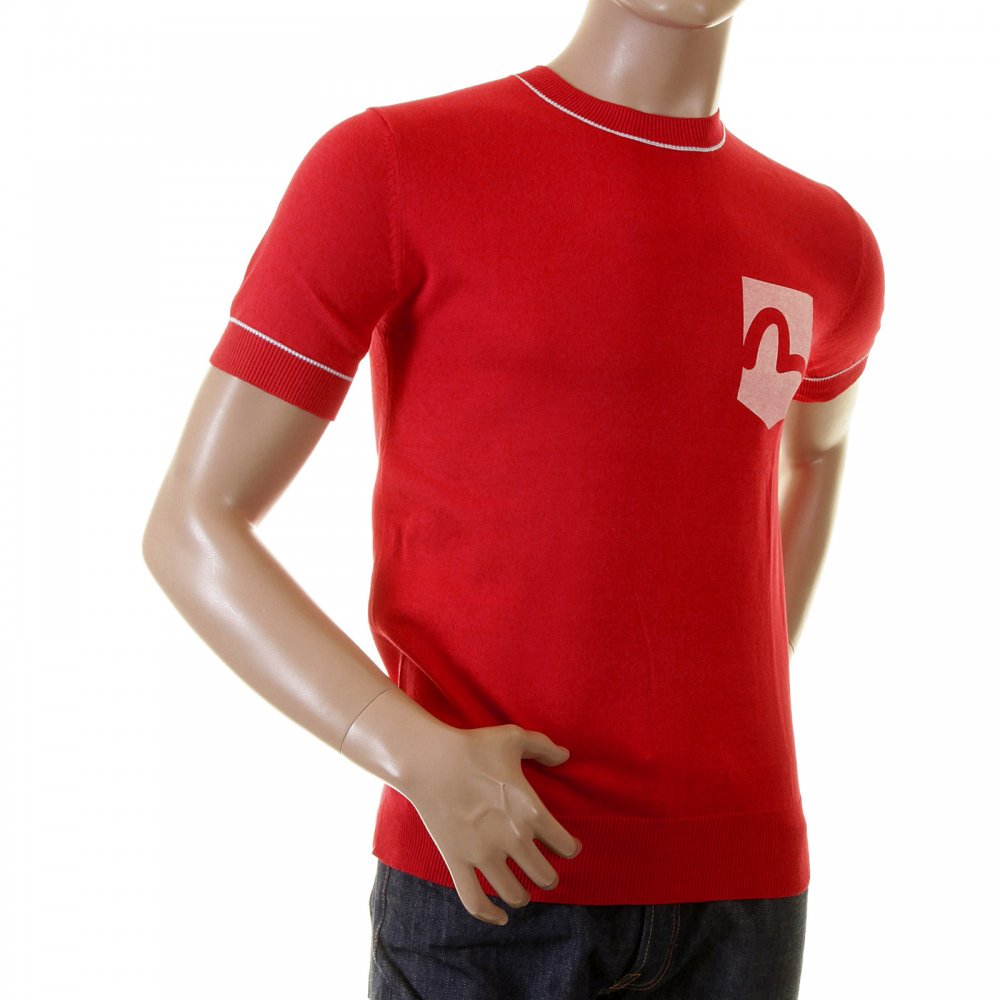 Red Logo Pocket printed T shirt for Men