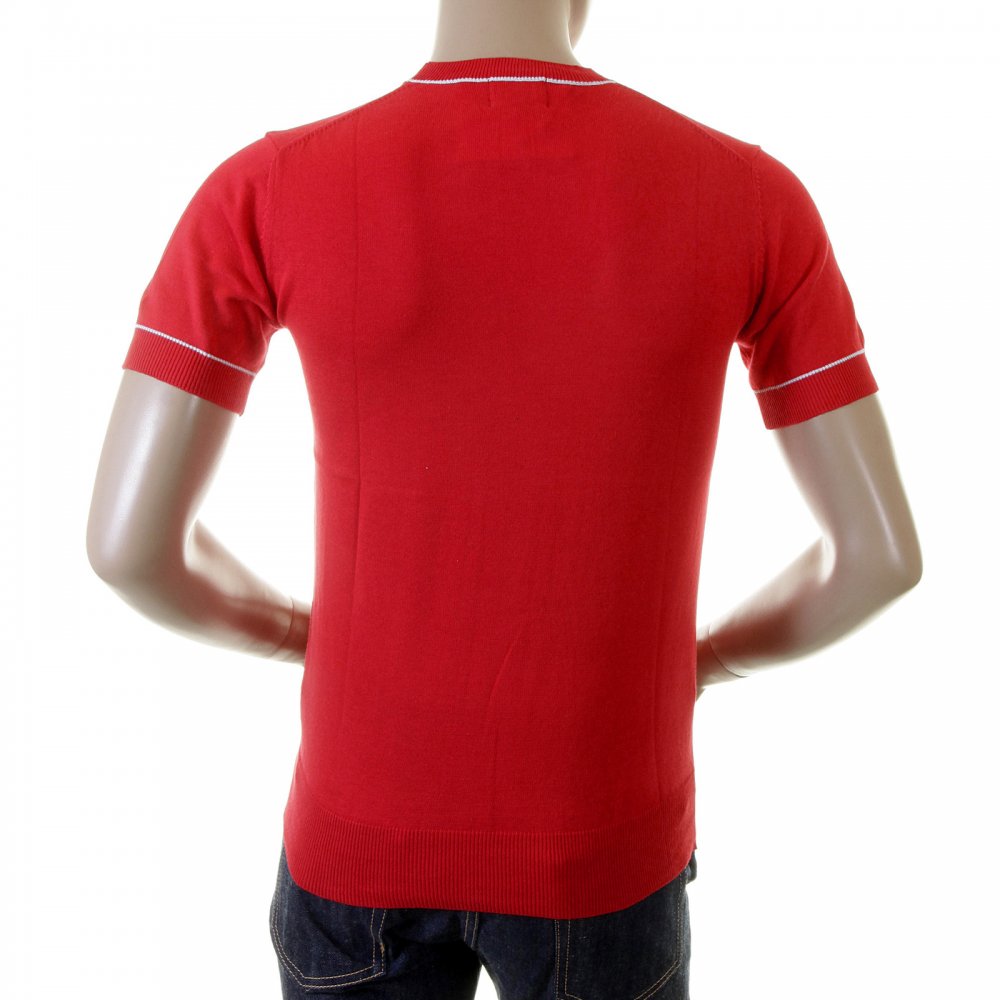 Red Logo Pocket printed T shirt for Men