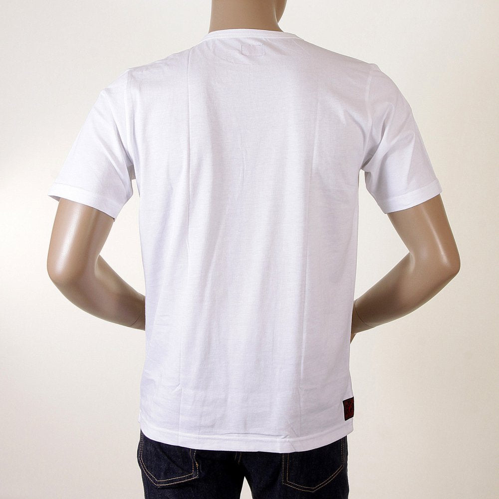 White Original Evisu Airline Short Sleeved T Shirt