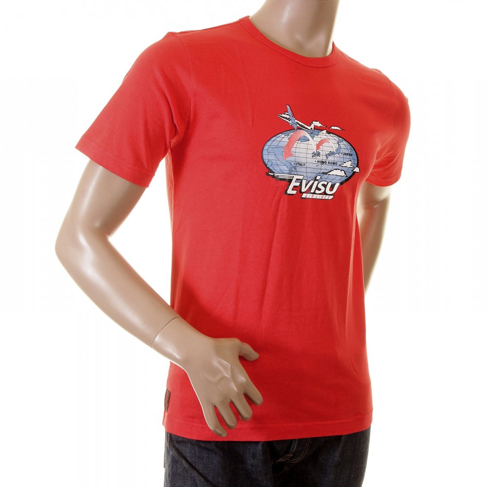 Scarlett Red Original Airline Printed T shirt