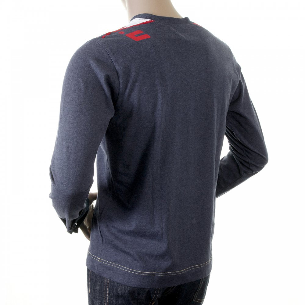 Ink Blue Denim Cuff T shirt