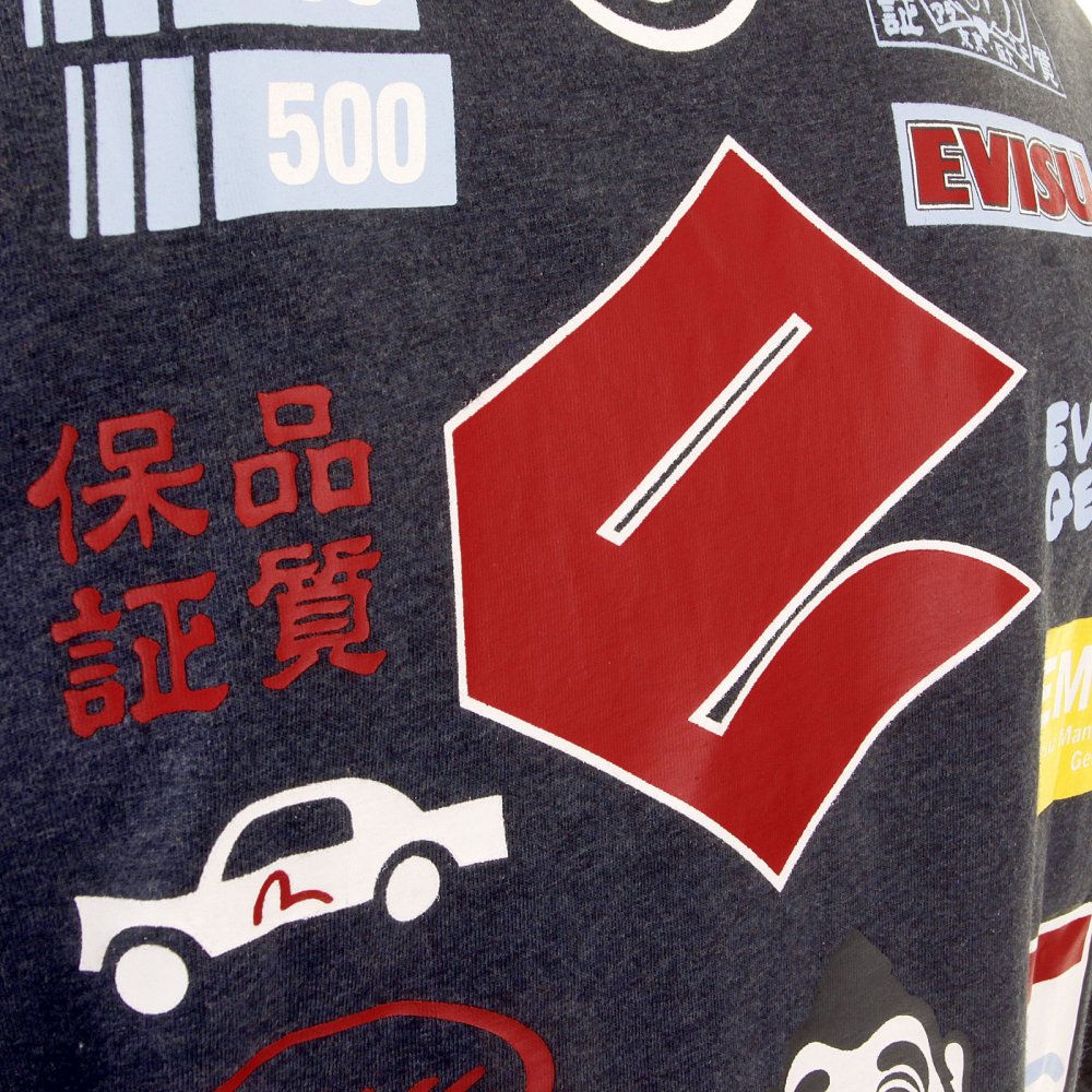 Authentic Rare Blue Black EVISUZUKI t shirt