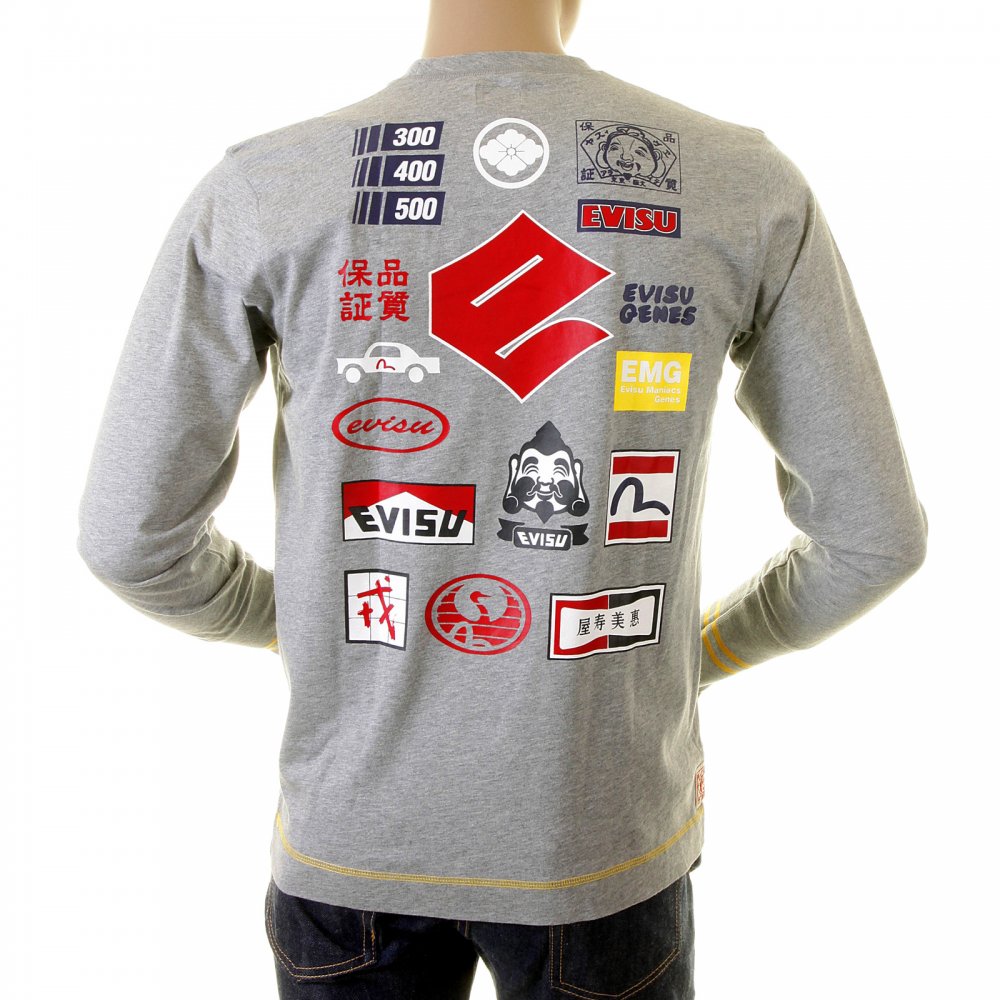 Early Original Grey EVISUZUKI long sleeve t shirt