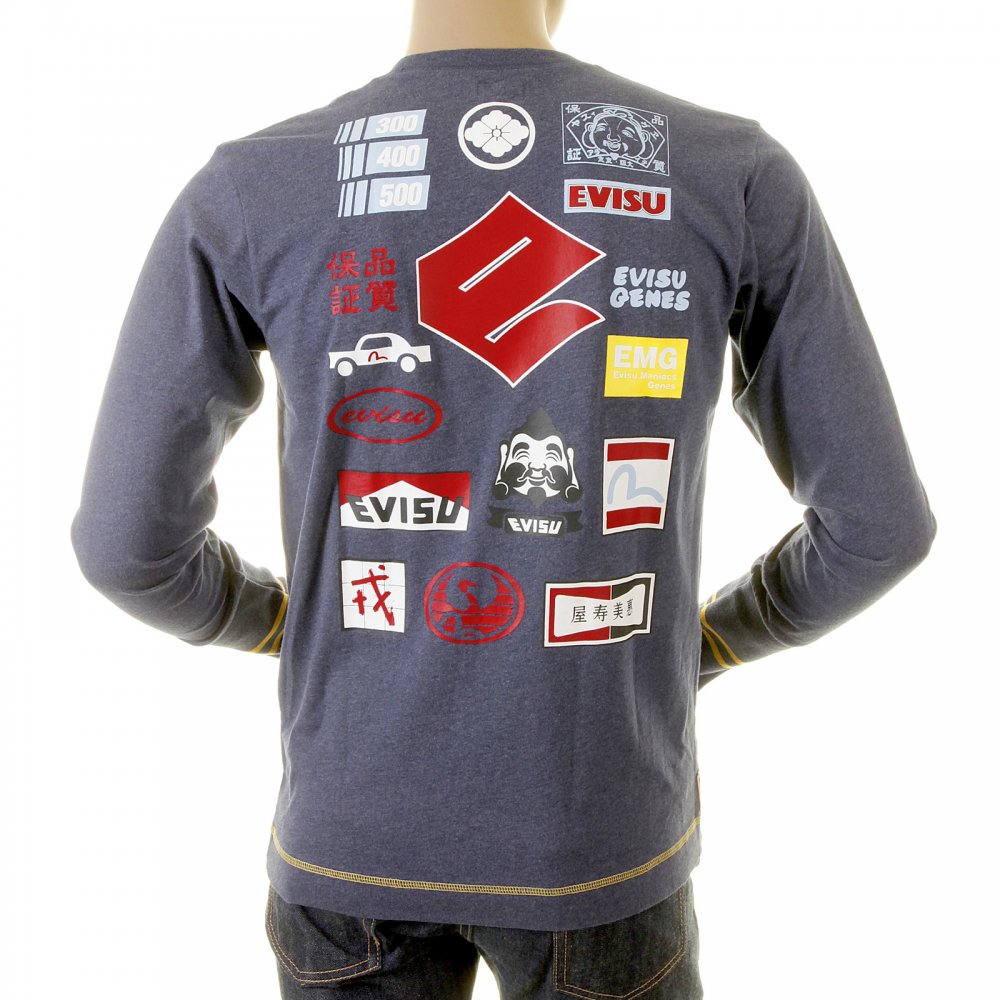 Authentic Rare EVISUZUKI T shirt in Ink Blue