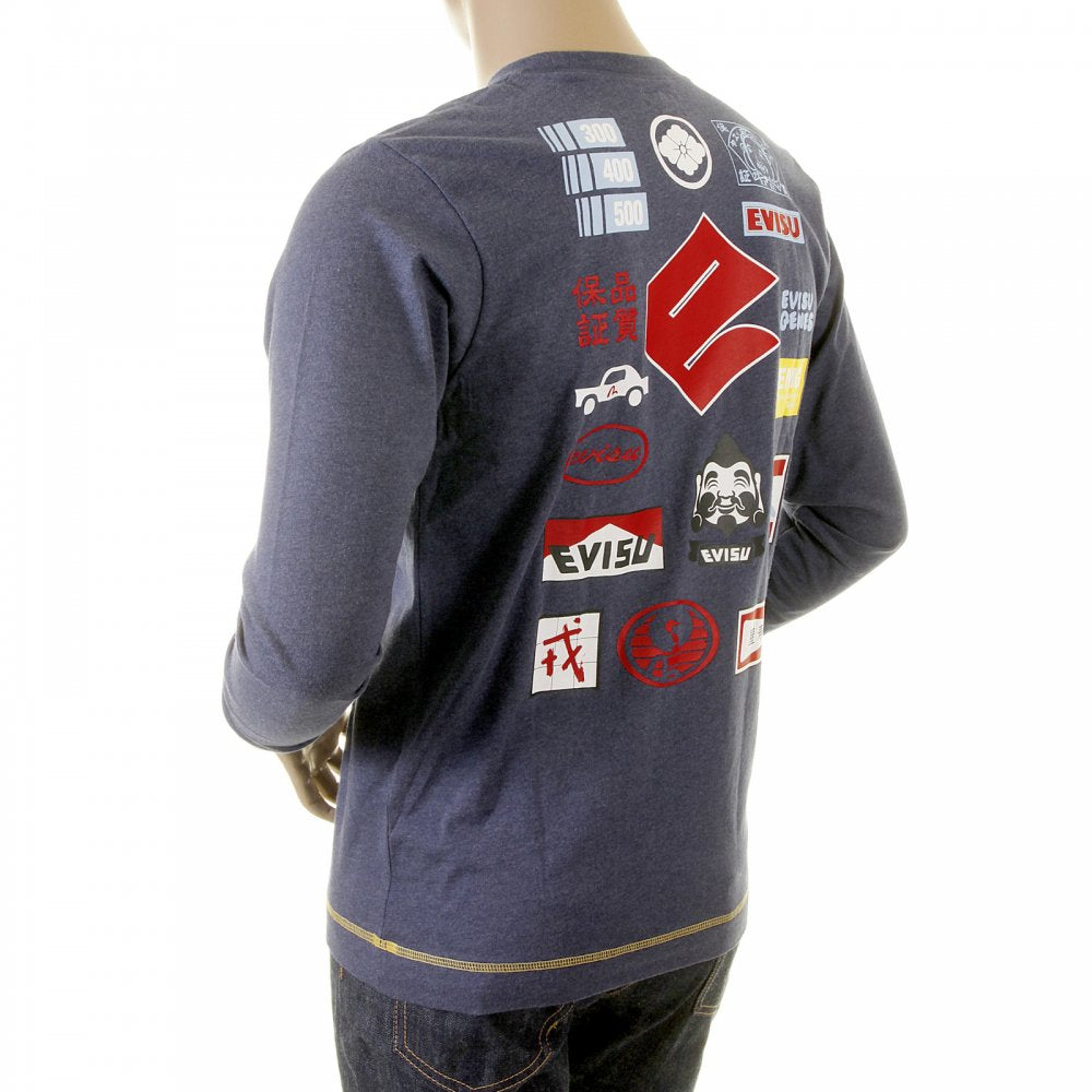 Authentic Rare EVISUZUKI T shirt in Ink Blue