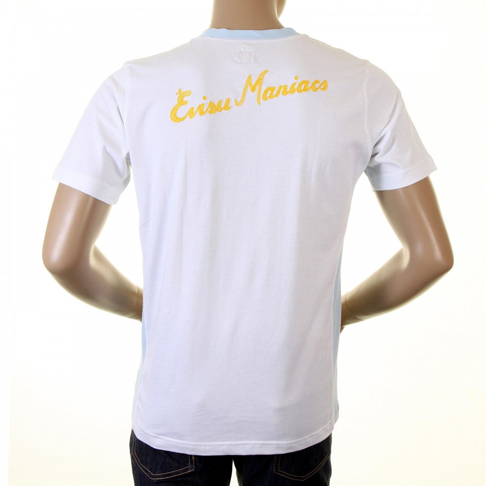 White EVISU MANIACS T Shirt