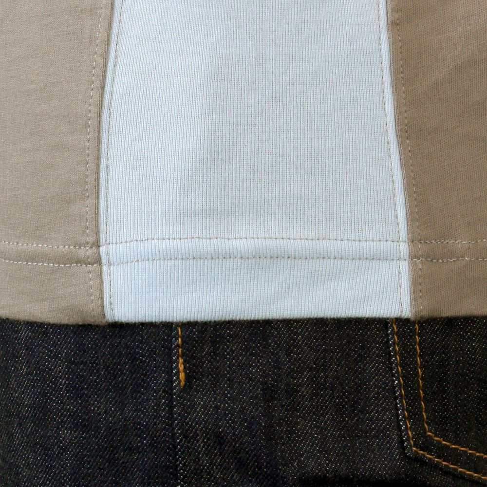 Rare panelled maniac t shirt in Grey