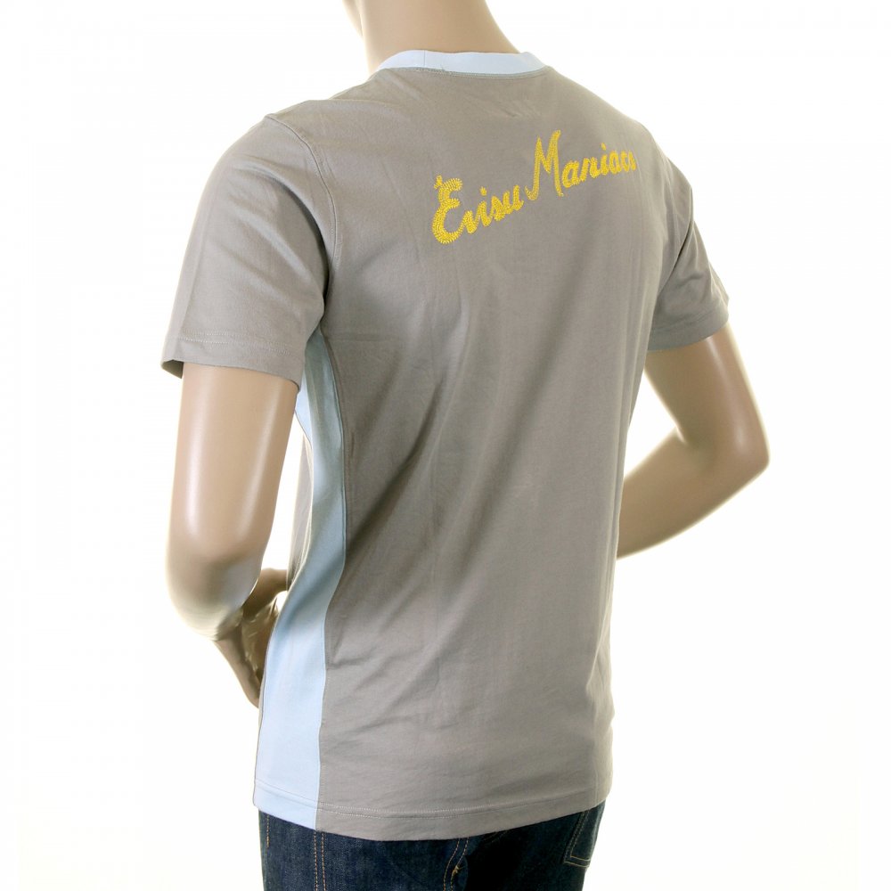 Rare panelled maniac t shirt in Grey