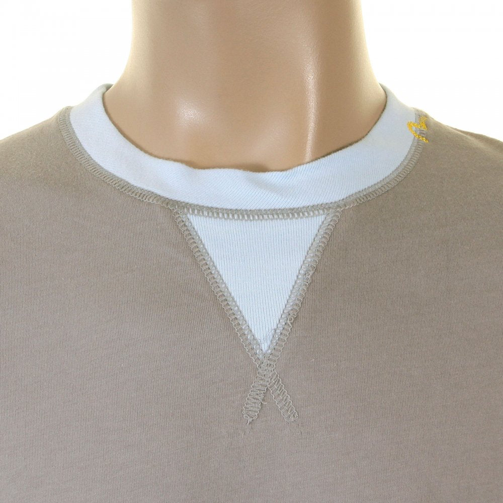 Rare panelled maniac t shirt in Grey