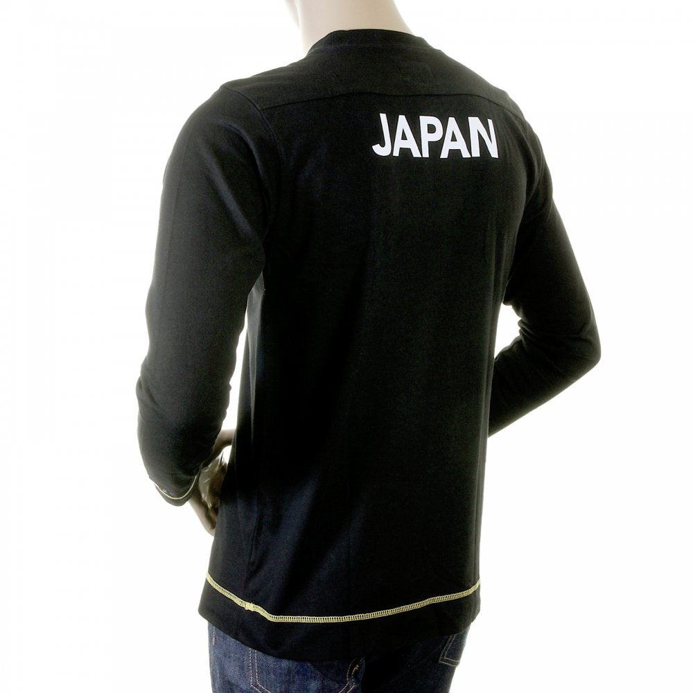 Black original genuine Japan themed cotton t-shirt