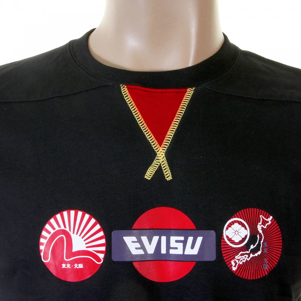 Black original genuine Japan themed cotton t-shirt