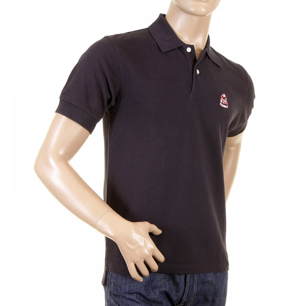 Mens Short Sleeve Ink Black Polo Shirt