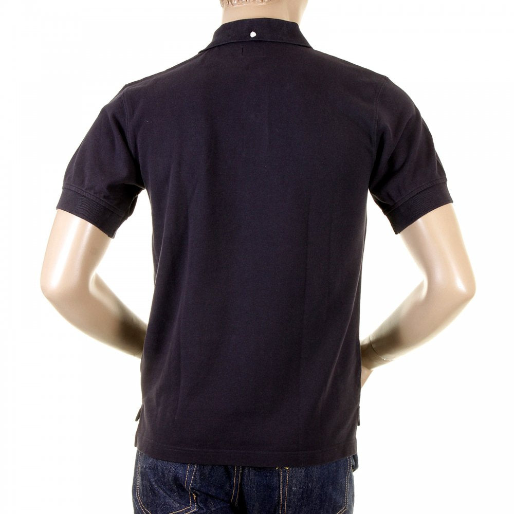Mens Short Sleeve Ink Black Polo Shirt