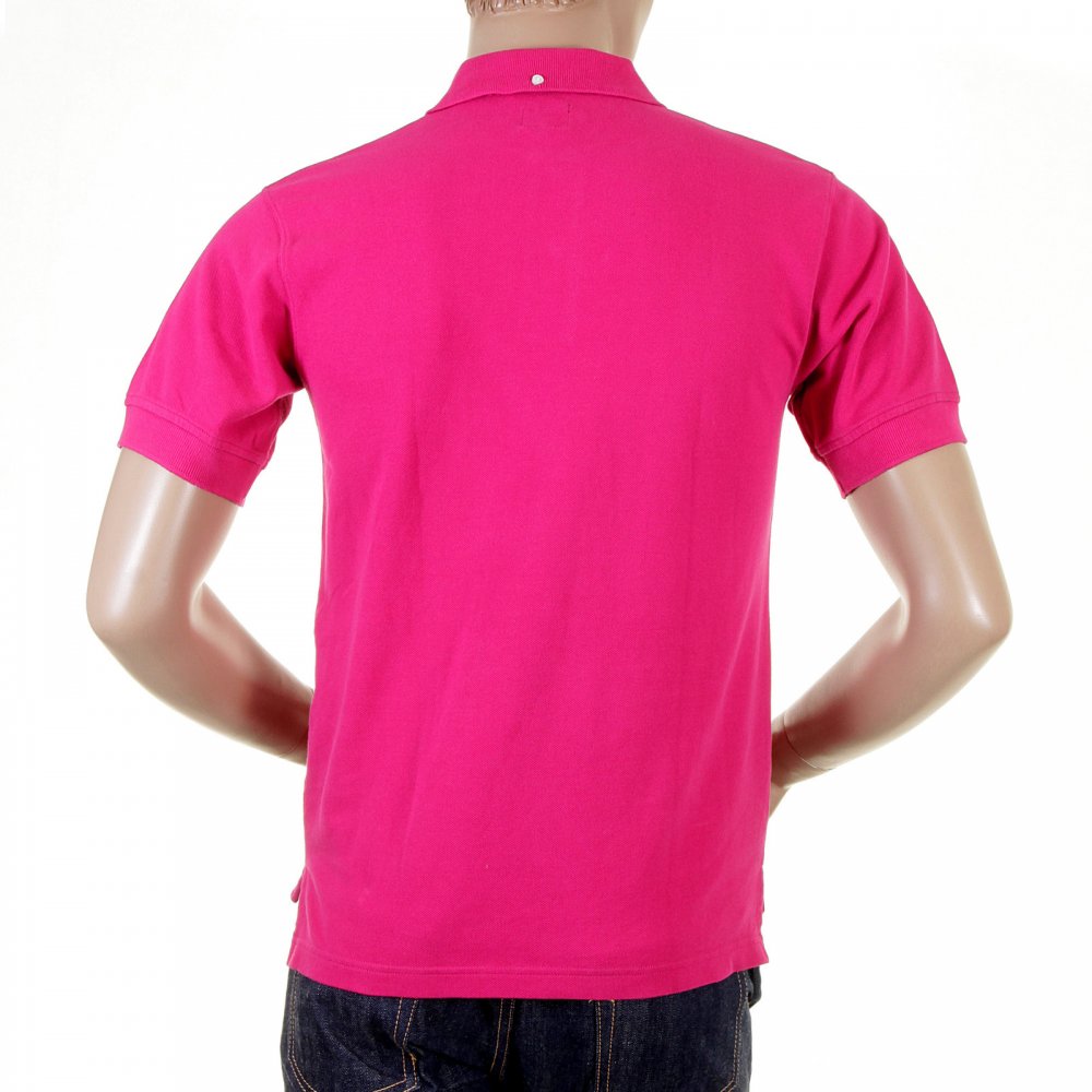 Mens Short Sleeve, Dark Pink polo Shirt
