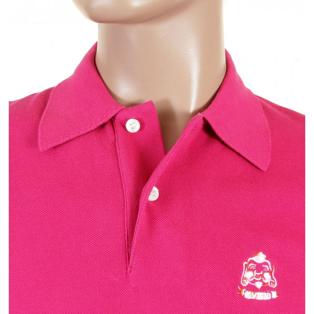 Mens Short Sleeve, Dark Pink polo Shirt