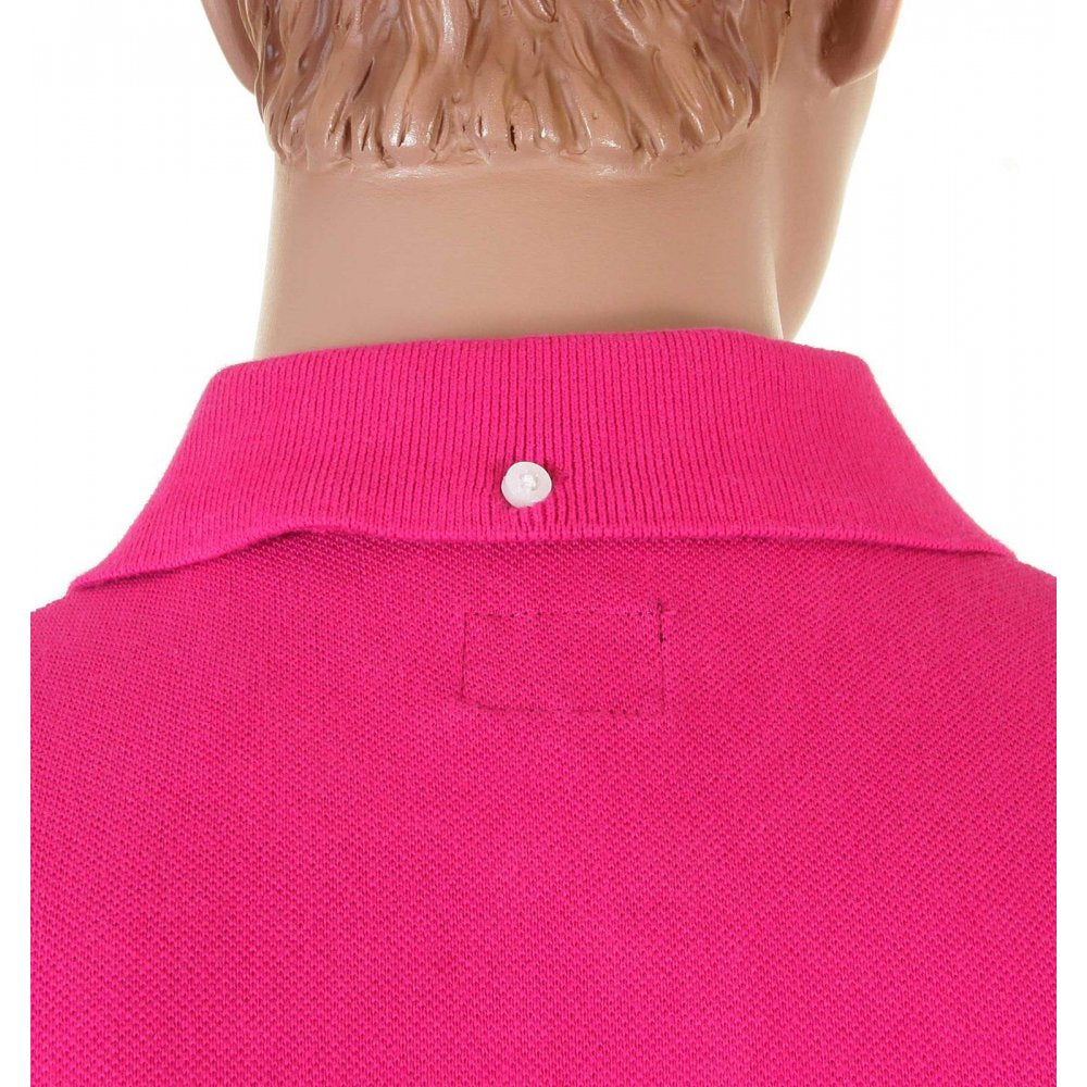Mens Short Sleeve, Dark Pink polo Shirt