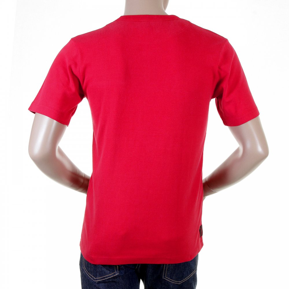 Red Short Sleeve, Crew Neck T-shirt