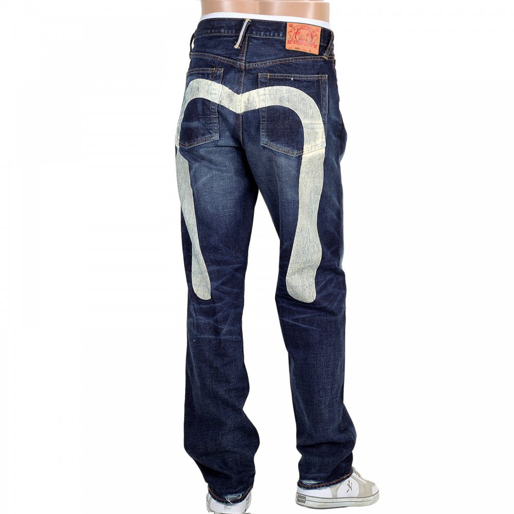Dark Stonewash Jeans with Silver Diacock