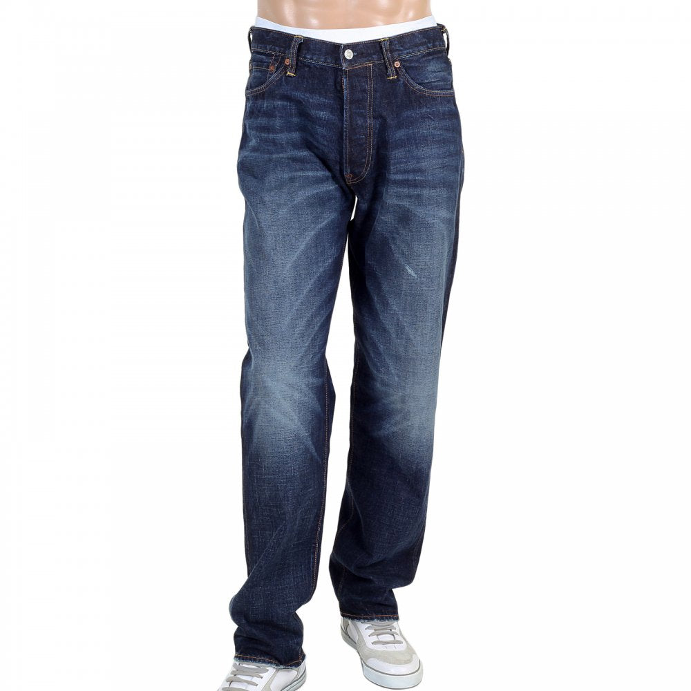 Dark Stonewash Jeans with Silver Diacock