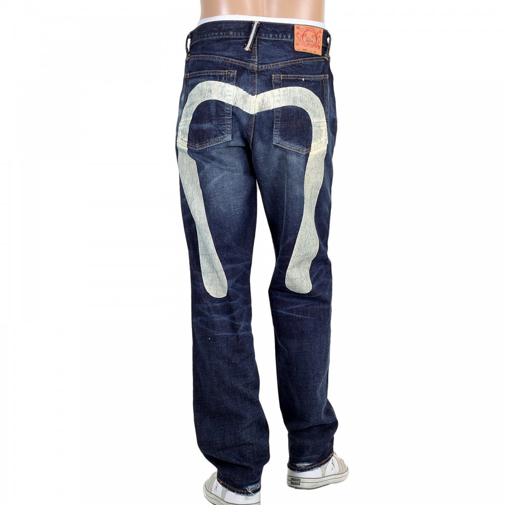 Dark Stonewash Jeans with Silver Diacock