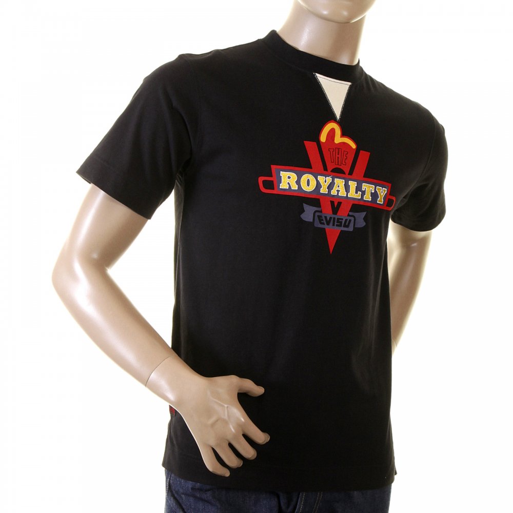 Black Genuine Rare Royalty Logo T Shirt