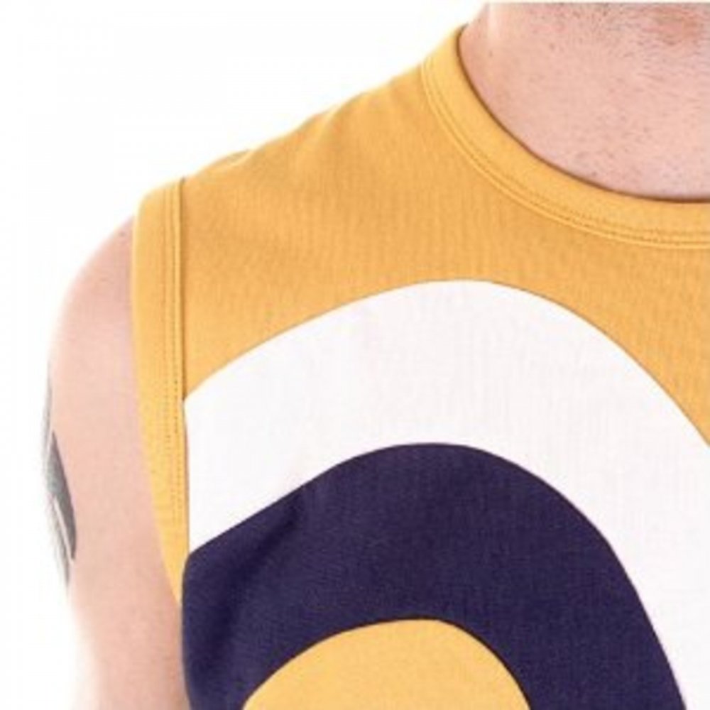 Triple colour logo t shirt