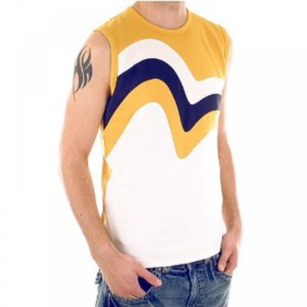 Triple colour logo t shirt