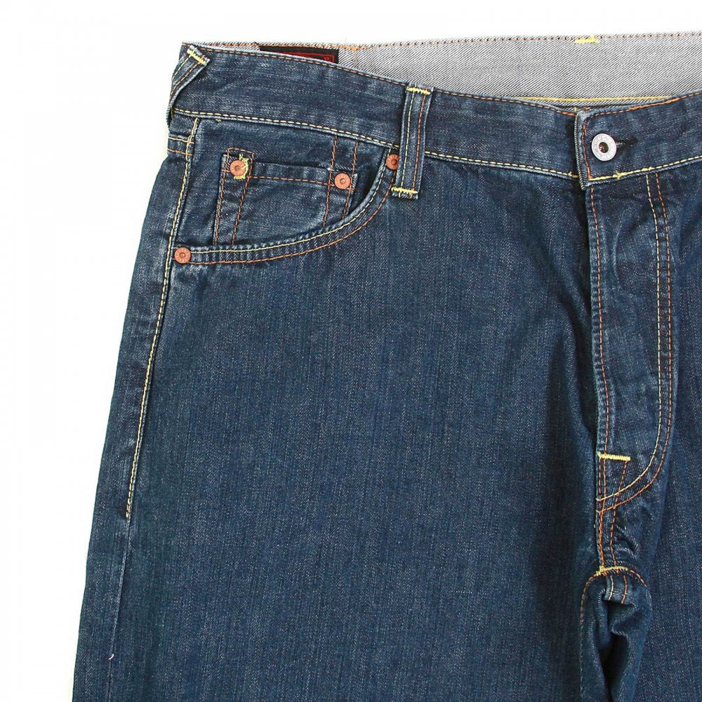 European Edition Painted logo Denim Vintage Jeans