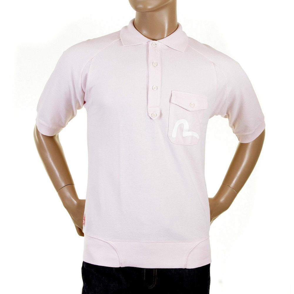 Washed Pale Pink Polo Shirt