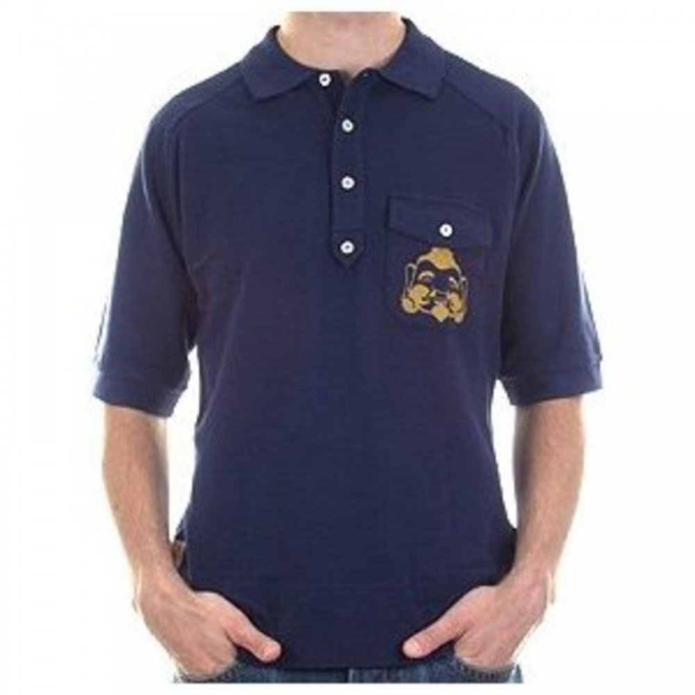 Navy Blue Regular Fit Pique Polo Shirt