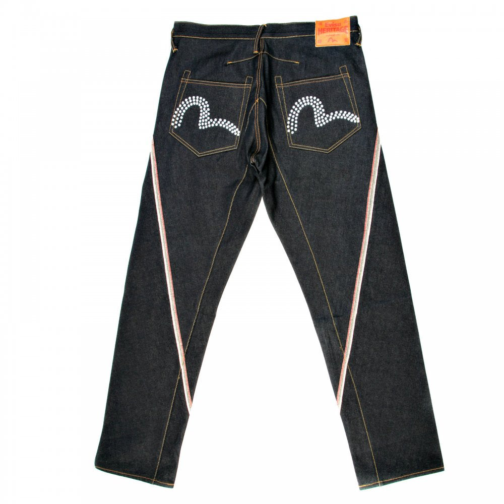Dark Indigo Spiral Cut Raw Selvedge Denim Jeans
