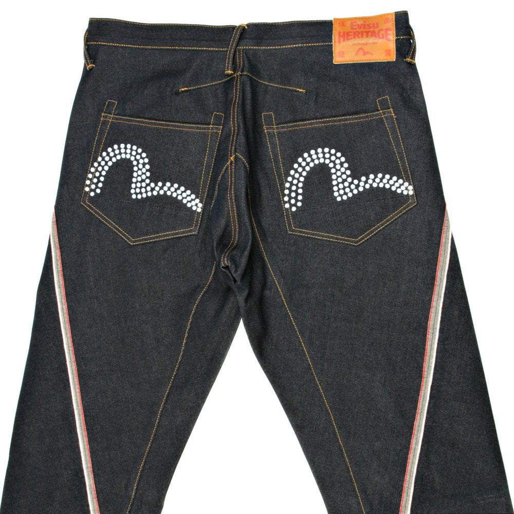 Dark Indigo Spiral Cut Raw Selvedge Denim Jeans
