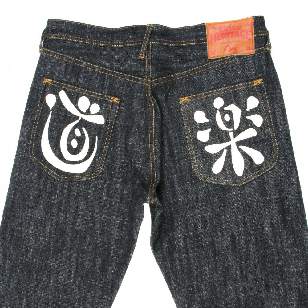 Dark Indigo Slim Cut Painted Pocket Jeans
