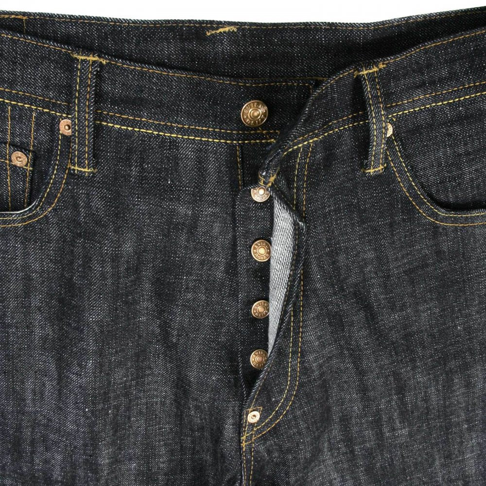 Dark Indigo Slim Cut Painted Pocket Jeans