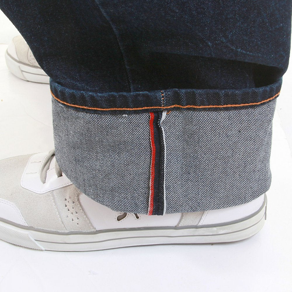 Dark Indigo Vein Wash Vintage Cut Denim