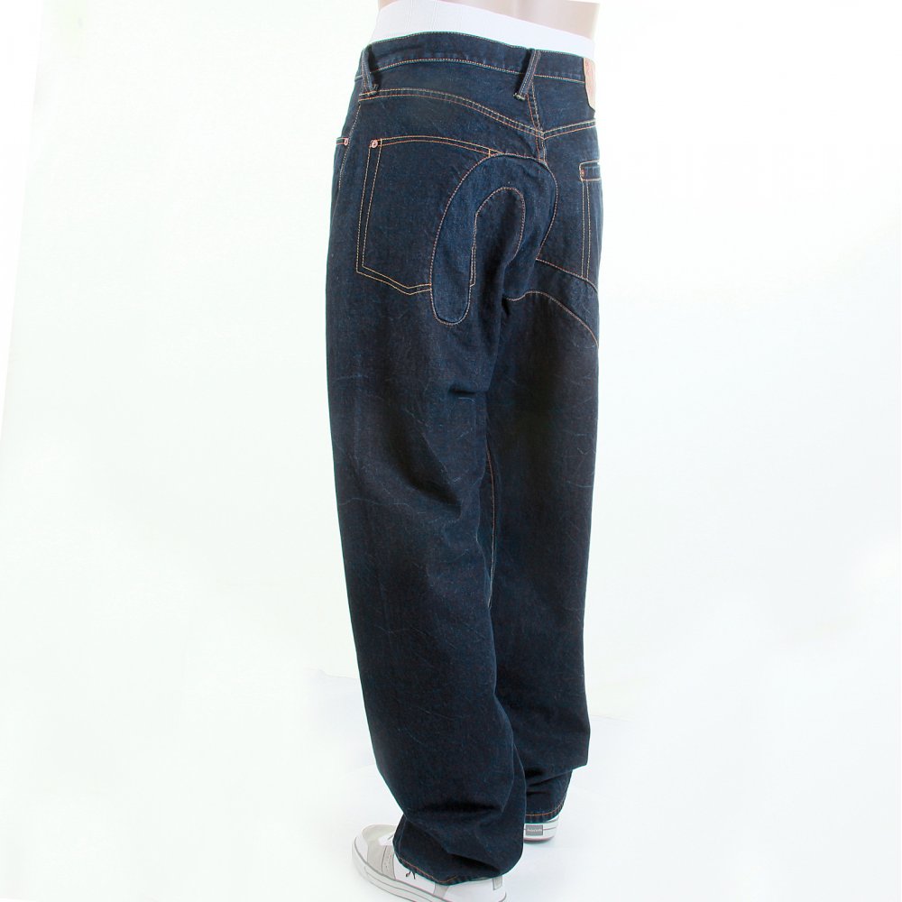 Dark Indigo Vein Wash Vintage Cut Denim