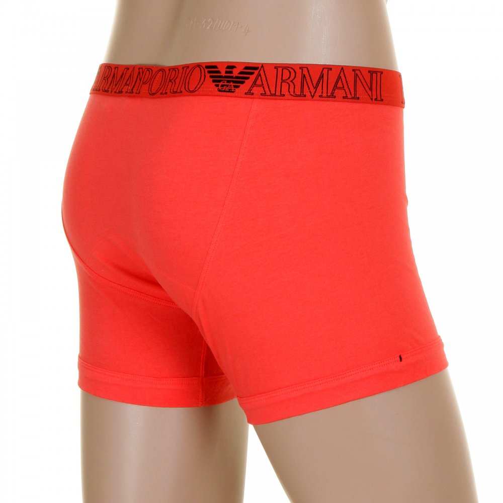 Red Stretch Cotton Boxer Brief