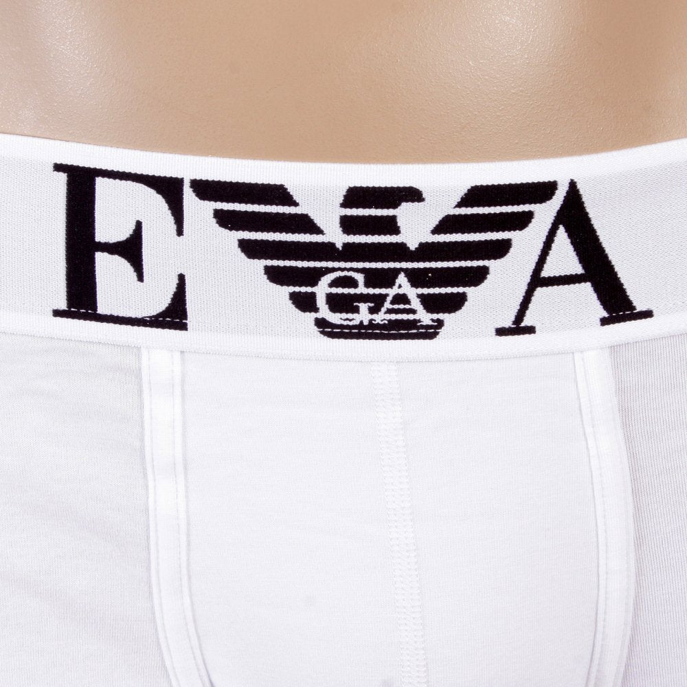 White Stretch Cotton Boxer Brief