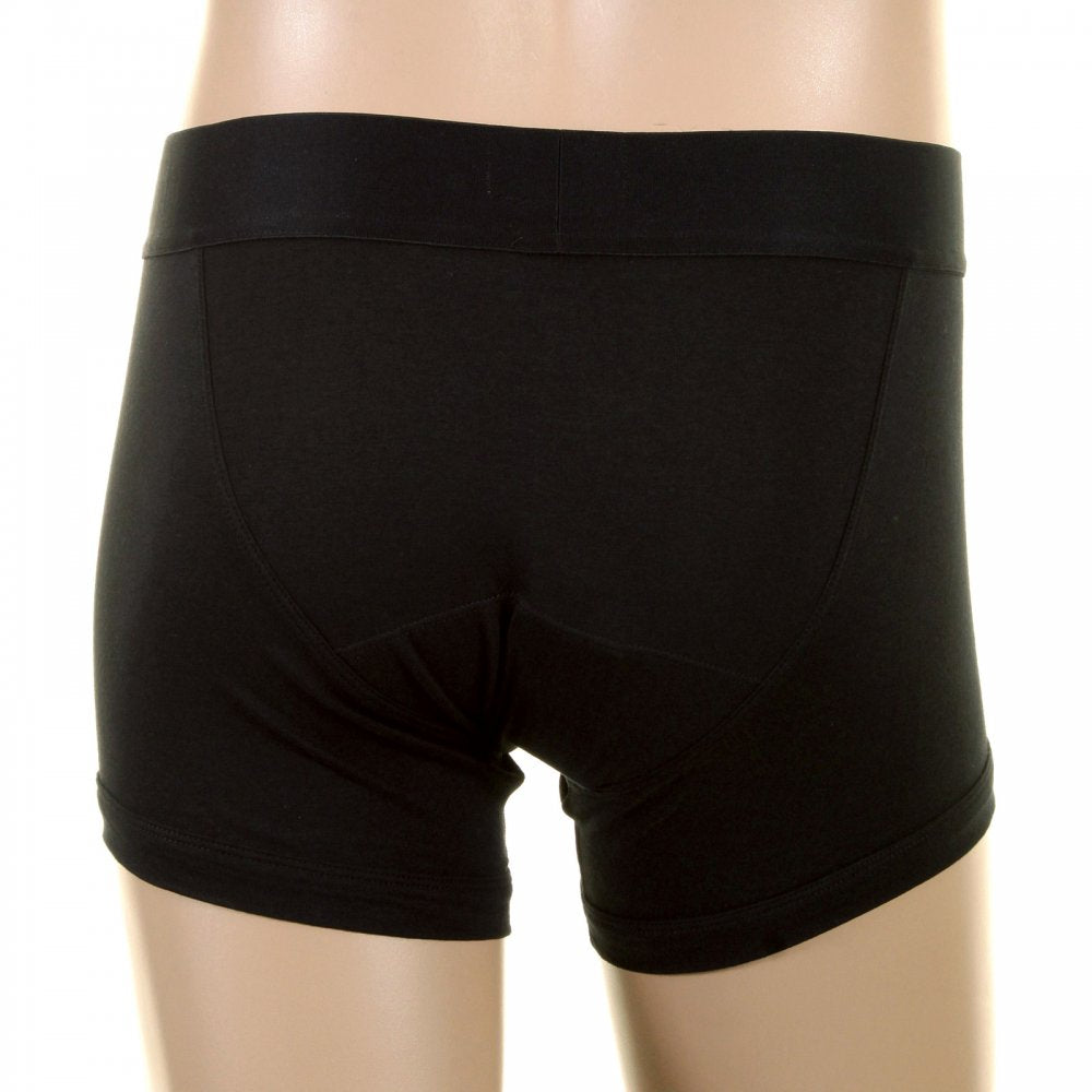 Black Stretch Cotton Boxer Brief