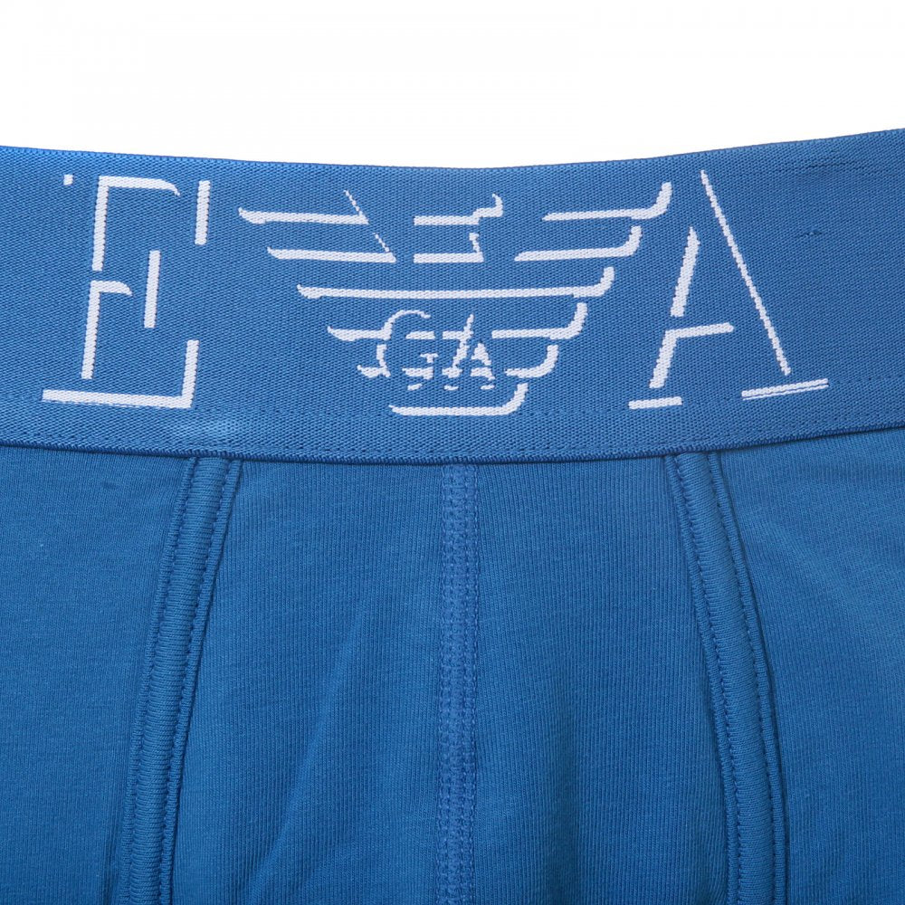 Royal Blue Stretch Cotton Trunk With Royal Blue Waistband