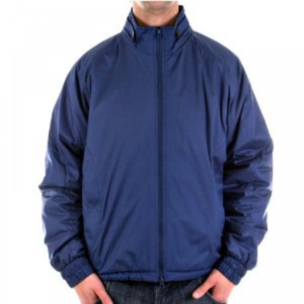 Regular Fit Two-Way Zipped Blue Jacket