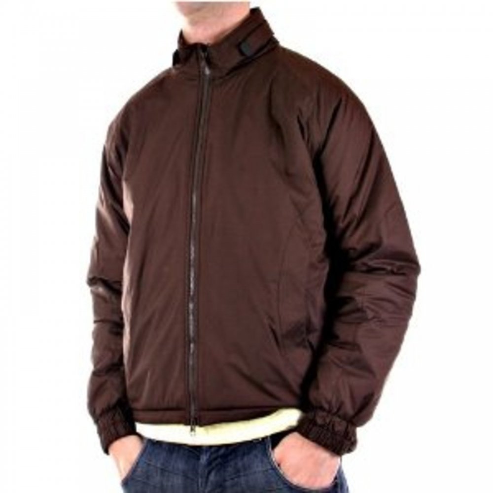 Regular Fit, Two-Way Zipped Brown Jacket