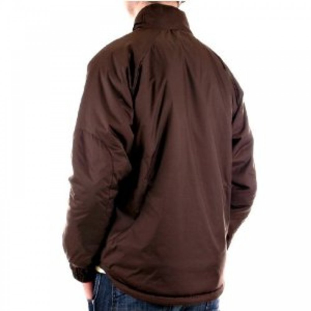 Regular Fit, Two-Way Zipped Brown Jacket