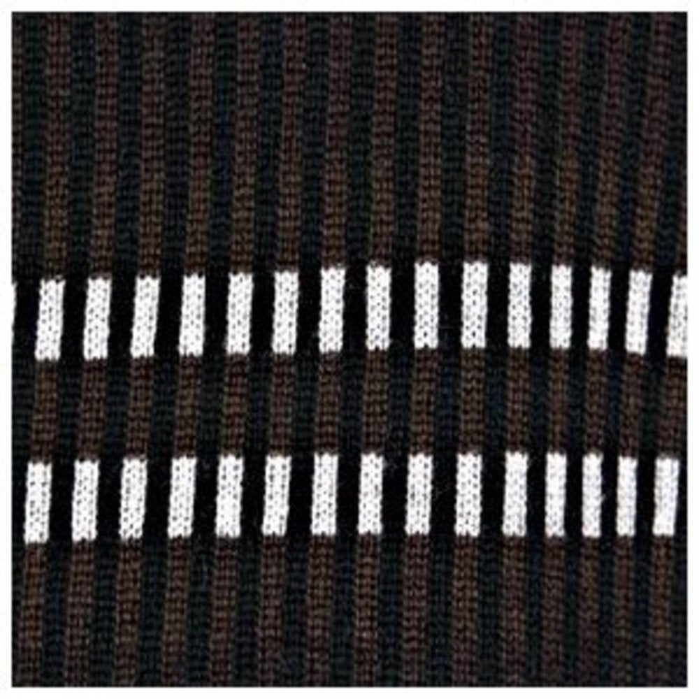 Long Sleeve Brown and Black Stripe Knitwear