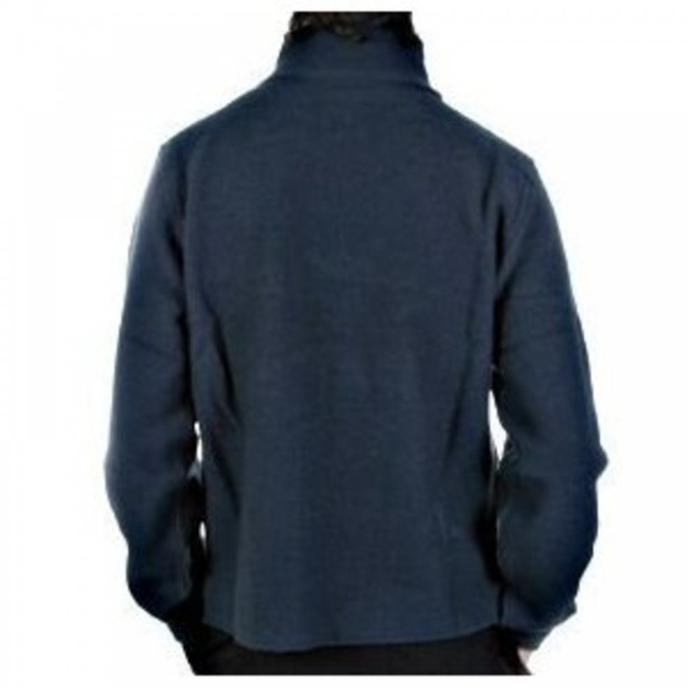 Oil Blue Regular Fit Zip through Long Sleeve Knitted Jacket