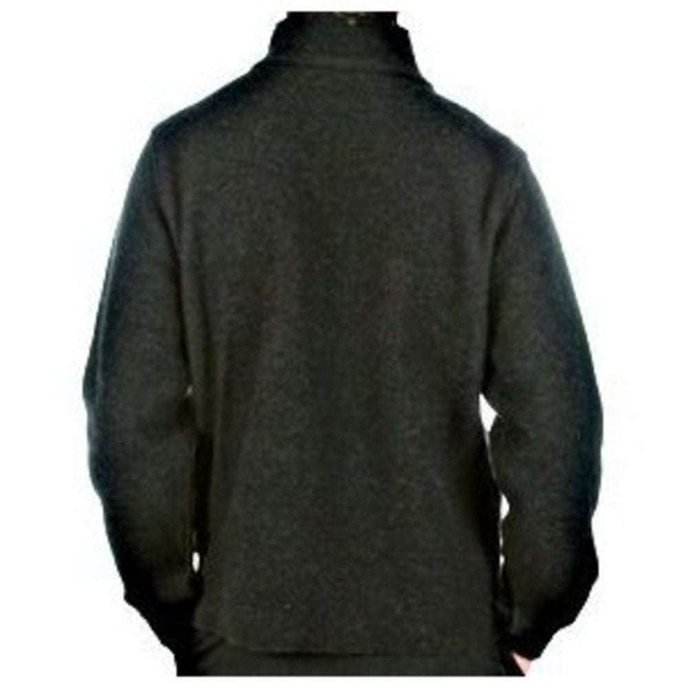 Melange Grey Zip through Long Sleeve Knitted Jacket