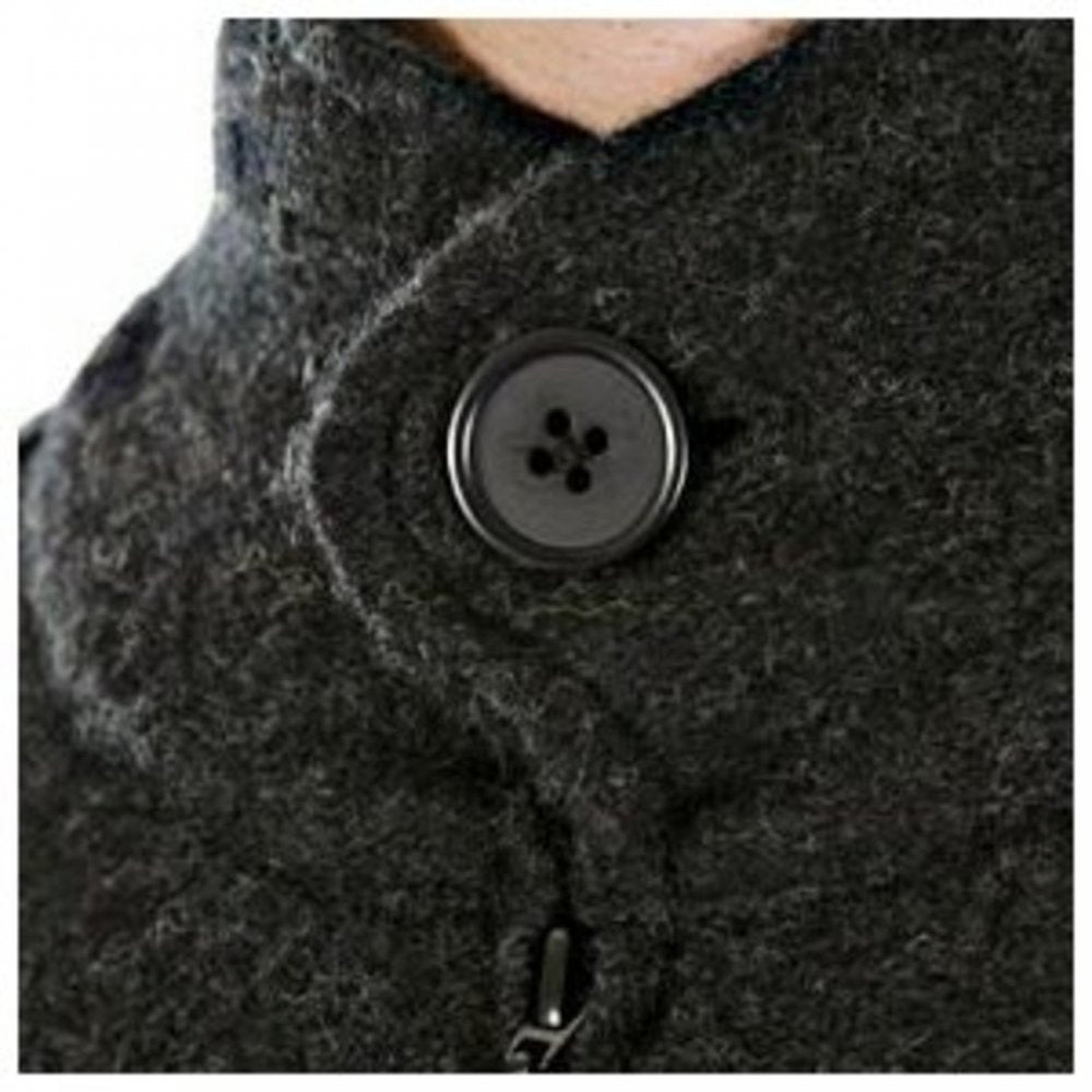 Melange Grey Zip through Long Sleeve Knitted Jacket