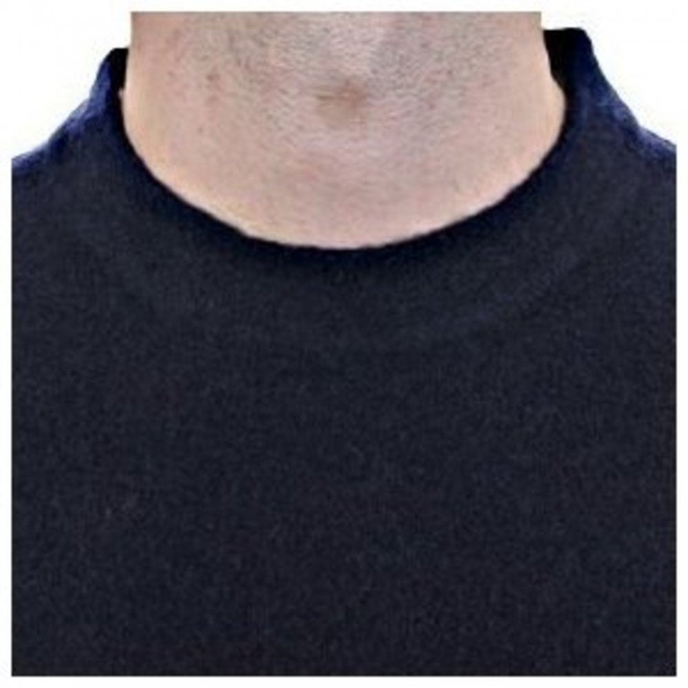Navy Regular Fit Crew Neck Long Sleeve Knitwear