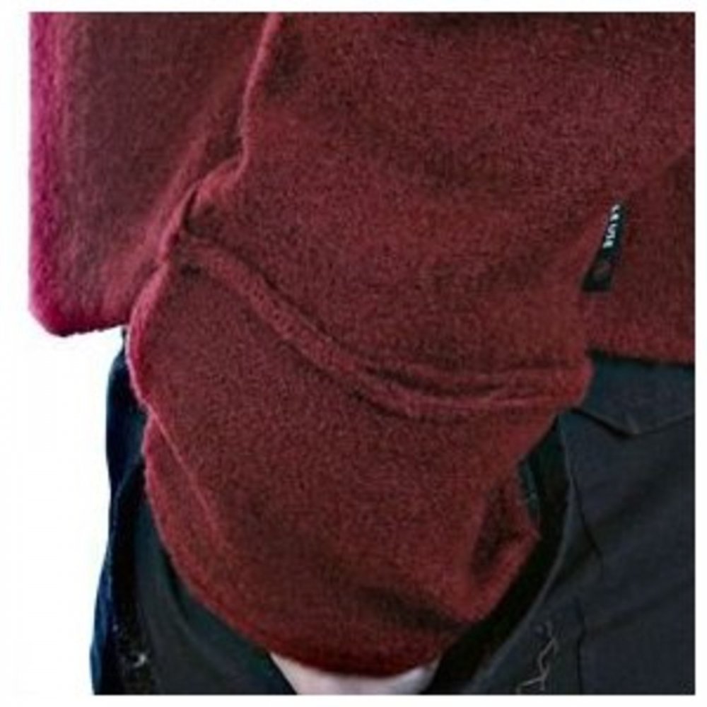 Red Regular Fit Crew Neck Long Sleeve Knitwear