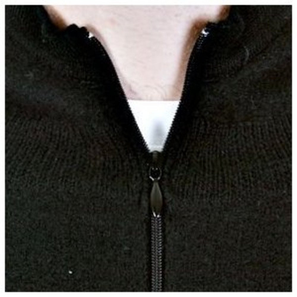 Black Regular Fit Hooded Long Sleeve Knitwear